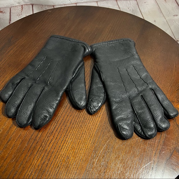 Deer skin leather gloves